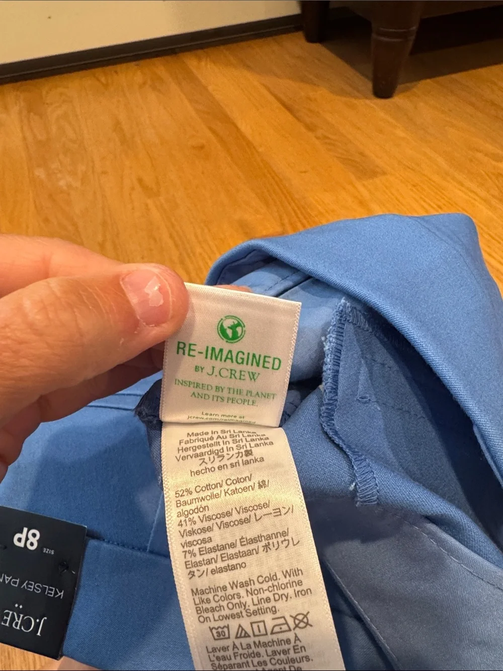 J. Crew Bright Blue Kelsey Pants